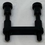 A black handle for a bicycle