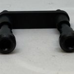 A black handle with two large black handles.