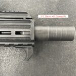 A close up of the barrel on an ar 1 5