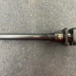 A close up of the end of an old pipe A close up of the end of an old pipe