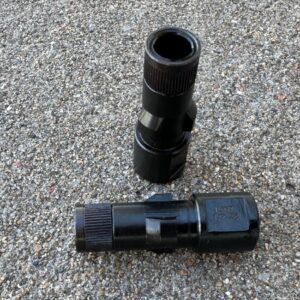 HK Style Extended Base 3-Lug Suppressor adapter.  "Navy"