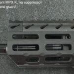 A close up of the bottom part of an ar-1 5 rifle.