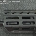 A close up of the bottom part of an ar-1 5 rifle.